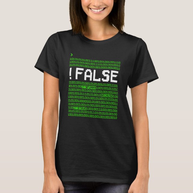Computer Programmer Coder False It s  Because It s T Shirt (Framsida)