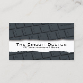 Computer Repair Affärskort Tangentbord Tearaway Visitkort