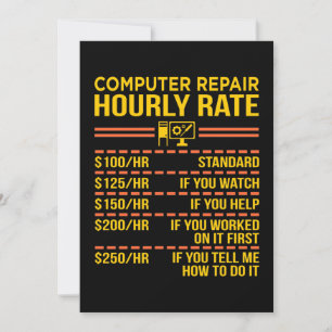 Computer Repair IT Tech Software Programmer Geek Tack Kort