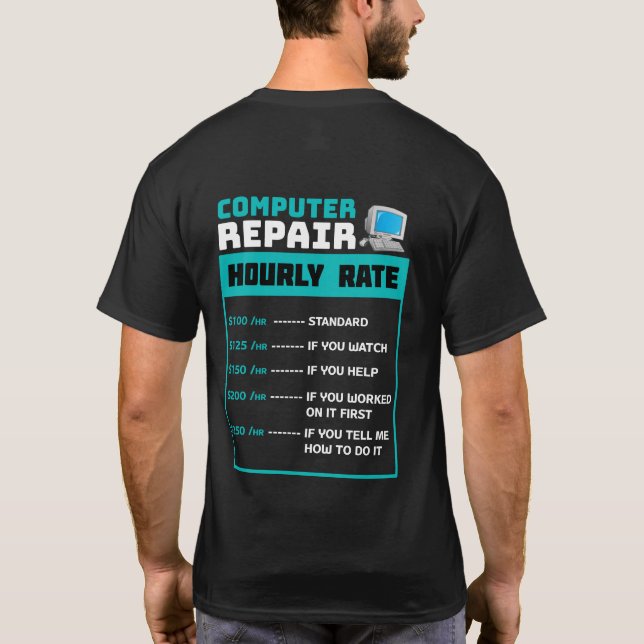 Computer Repair Shirt T (Baksida)