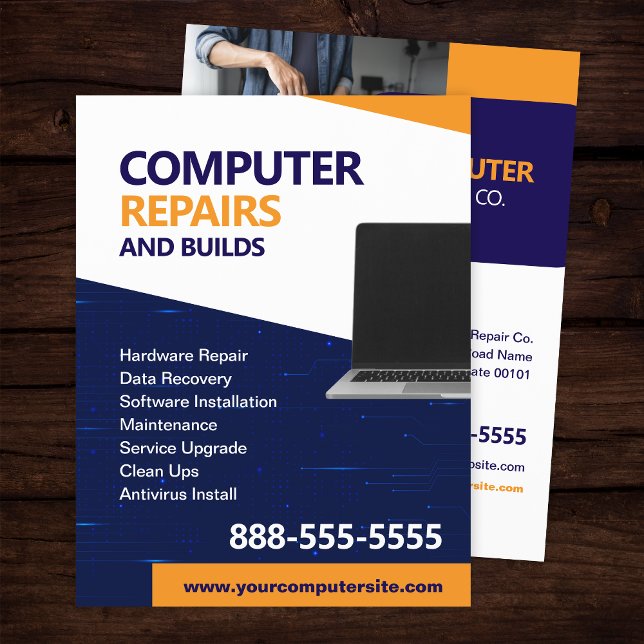 Computer Repairs and Maintenance Flyer Template (Skapare uppladdad)