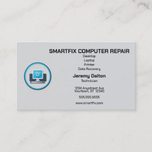 Computer Reparera Data Recovery Computer Builder Visitkort