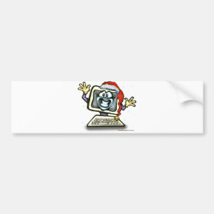 Computer Santa Bildekal