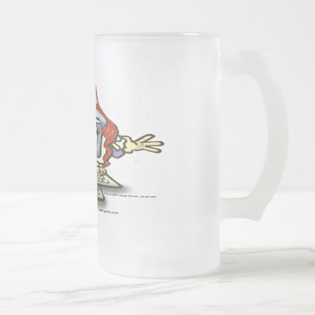 Computer Santa Frostat Ölglas (Höger)