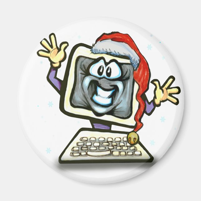 Computer Santa Magnet (Framsidan)
