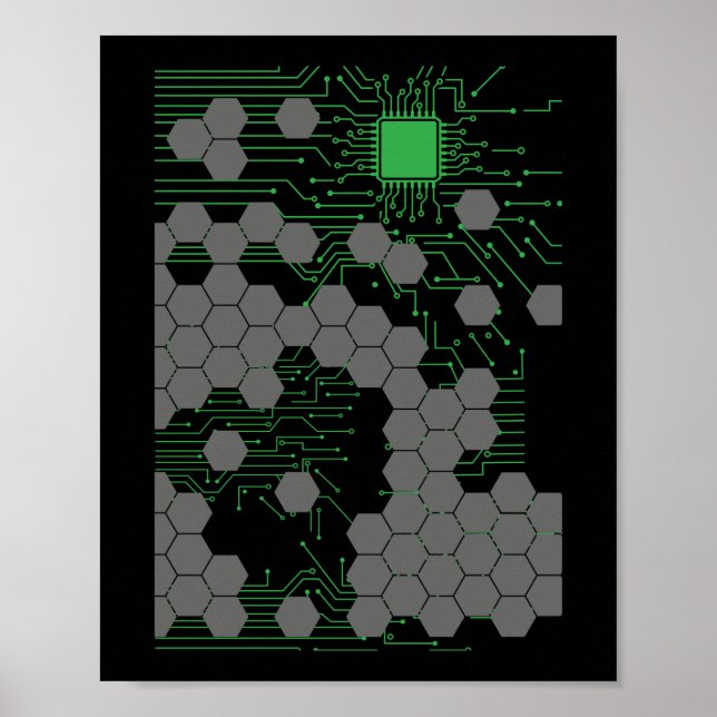 Computer Science Circuit Board Poster (Framsidan)