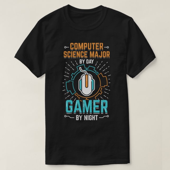 Computer Science Major Computer Scientist Gamer T Shirt (Design framsida)