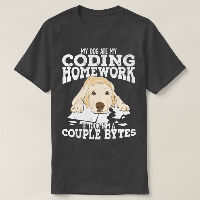 Computer Science Programmer Coding Student Gift T Shirt (Design framsida)