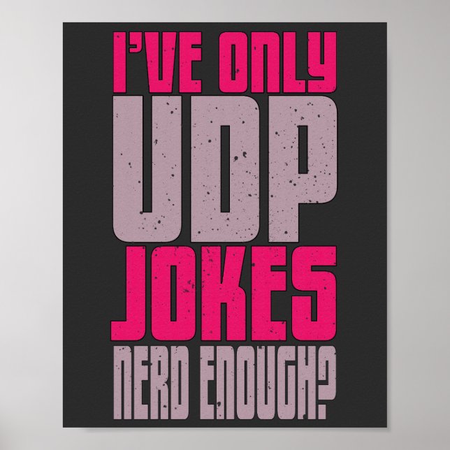 Computer Science Programmer udp Joke Poster (Framsidan)
