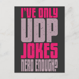 Computer Science Programmer udp Joke Vykort