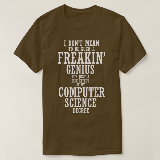 Computer Science Proud Senior Class Studenten 202 T Shirt (Design framsida)