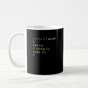 Computer Science Python Programmer Eat Code-vilolä Kaffemugg