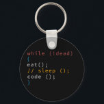 Computer Science Python Programmer Eat Code-vilolä Nyckelring<br><div class="desc">Computer Science Python Programmer Eat Code-viloläge</div>