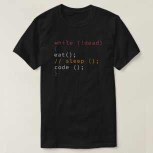 Computer Science Python Programmer Eat Code-vilolä T Shirt