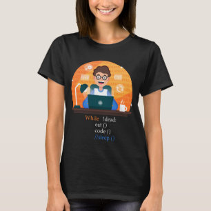 Computer Science Python Programmer Eat Code-vilolä T Shirt