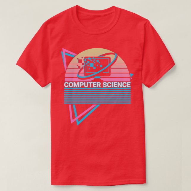 Computer Science Retro T Shirt (Design framsida)