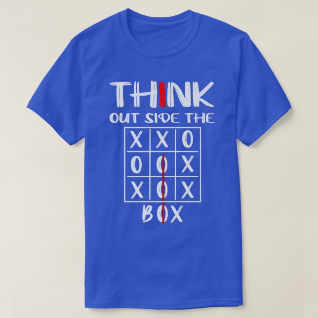 Computer Science Shirts Tänka utanför Box Prog T Shirt (Design framsida)