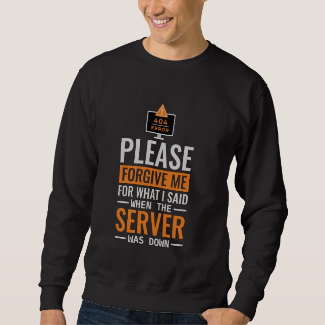 Computer Science som servern var nere, Programmer  Lång Ärmad Tröja (Framsida)
