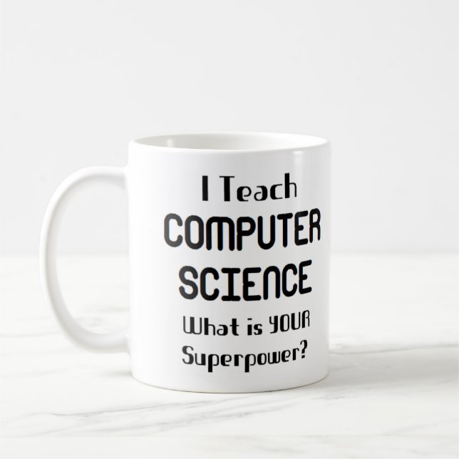 computer science teach kaffemugg (Vänster)