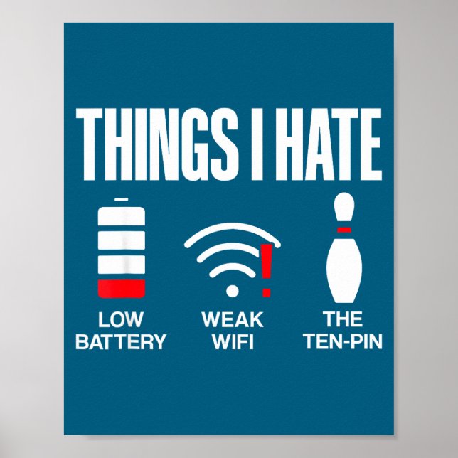 Computer Science Things I Hate Low Battery Weak Sc Poster (Framsidan)