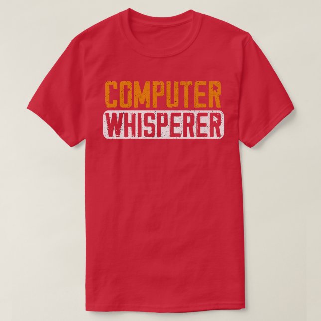 Computer Science Whisperer Funny Coding Programmer T Shirt (Design framsida)