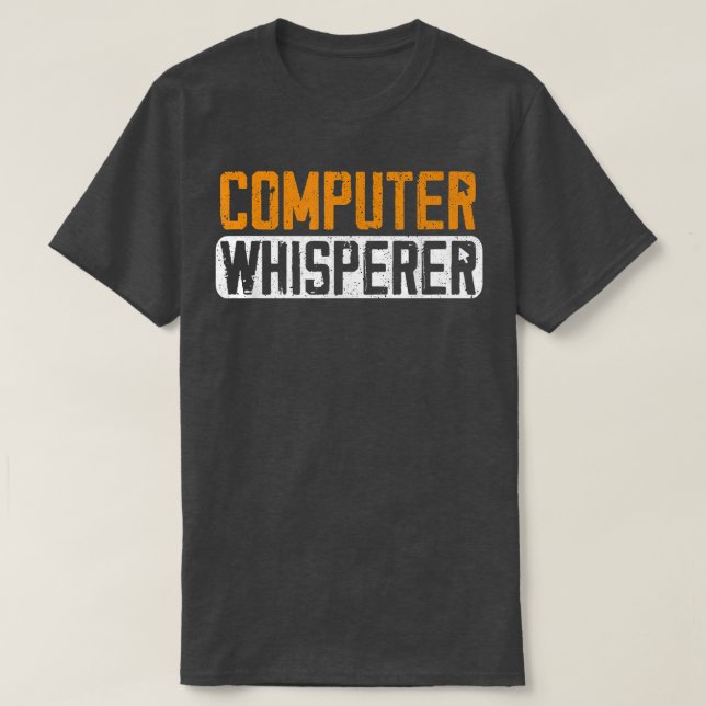 Computer Science Whisperer Funny Coding Programmer T Shirt (Design framsida)