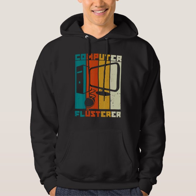 Computer Scientist Admin IT Technician Network Pro Hoodie (Framsida)