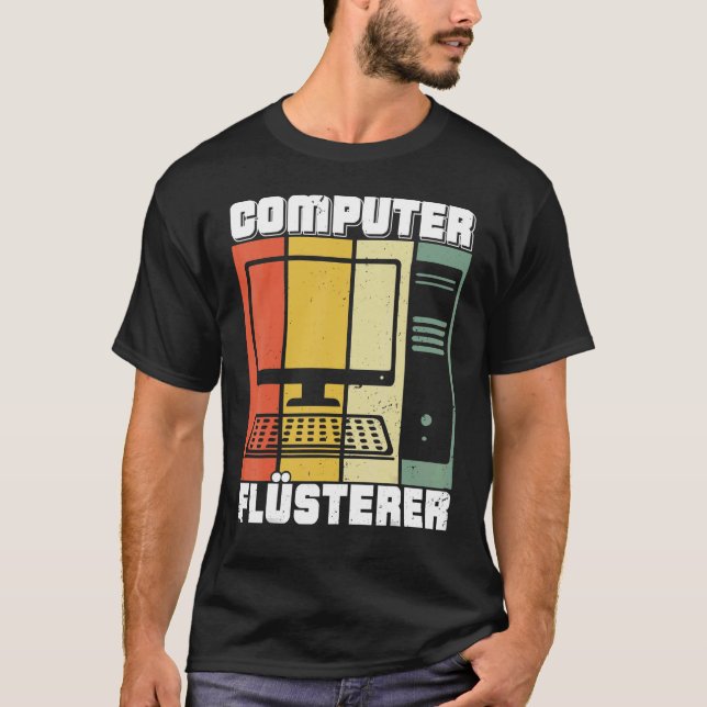 Computer Scientist Admin IT Technician Network Pro T Shirt (Framsida)