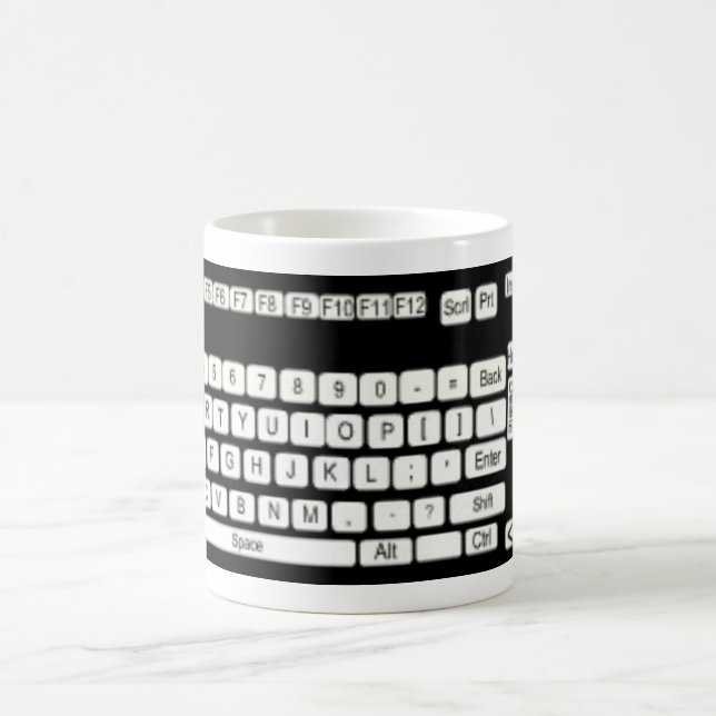 Computer Tangentbord Art Roligt Kaffemugg (Center)