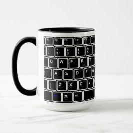Computer Tangentbord Design Coffee Mugg