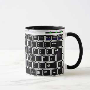 Computer Tangentbord Design Coffee Mugg