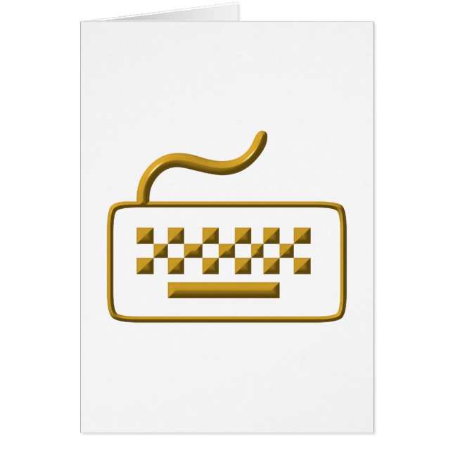 Computer Tangentbord Hälsningskort (Framsidan)