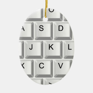 Computer Tangentbord Julgransprydnad Keramik