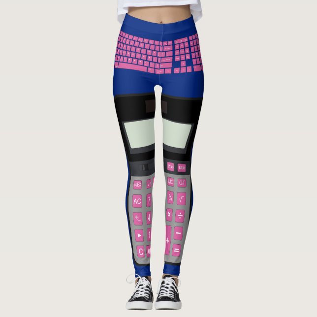 Computer Tangentbord, Mouse and Calculator Leggings (Framsida)