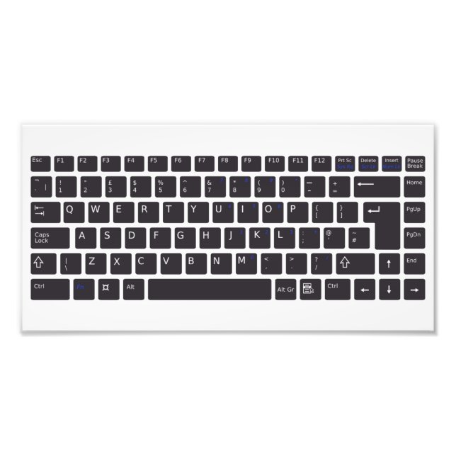 Computer Tangentbord Poster (Framsidan)