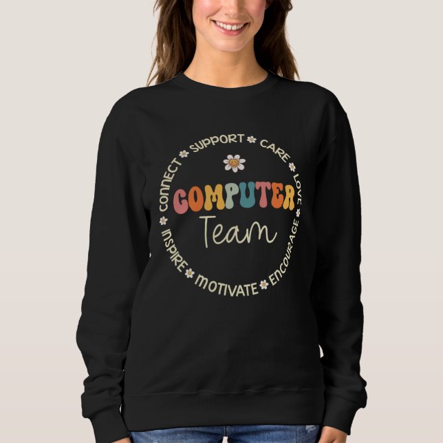 Computer Team Appreciation Week Back to School T Shirt (Framsida)