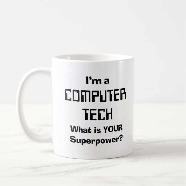 computer tech kaffemugg (Vänster)