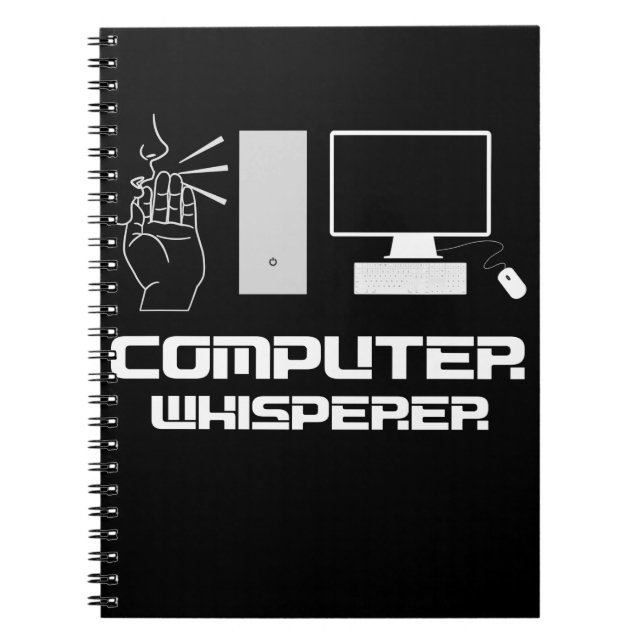 Computer Whisperer Funny Gamer IT Admin Programmer Anteckningsbok (Framsidan)