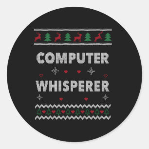 Computer Whisperer It Sysadmin Ugly Runt Klistermärke