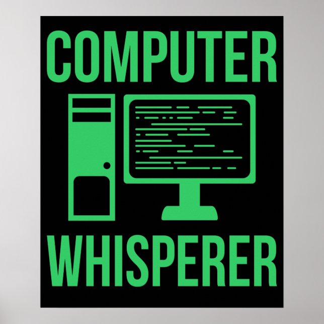 Computer Whisperer IT Tech Software Programmer Poster (Framsidan)