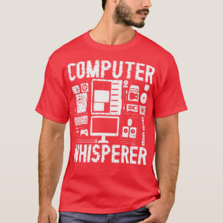 Computer Whisperer Tech stöder programmeringskoder T Shirt