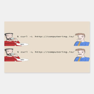 Computering.io-logotypklistermärkear Rektangulärt Klistermärke