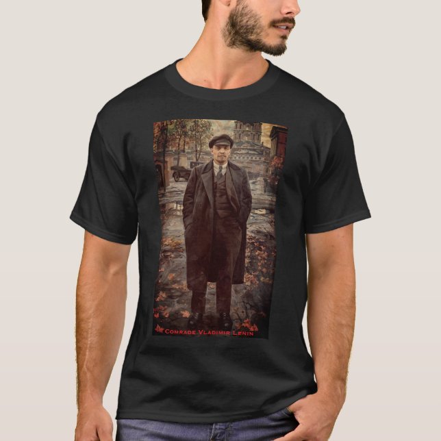 Comrade Vladimir Lenin, Head of Soviet Union, USSR T Shirt (Framsida)