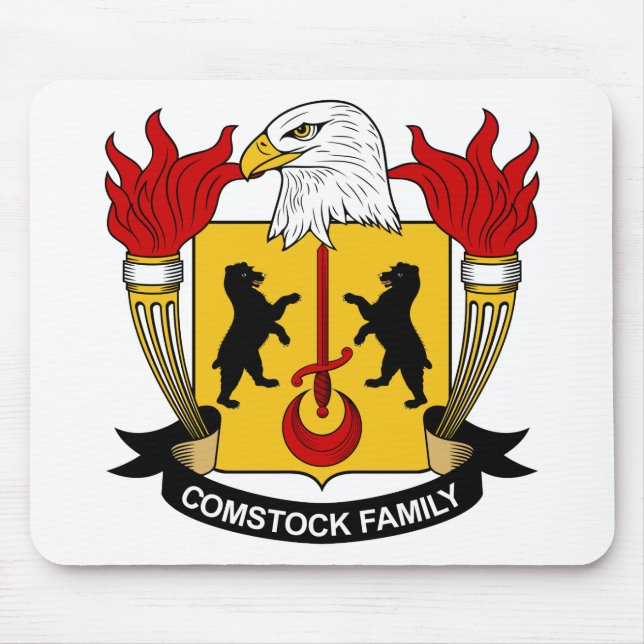 Comstock familjvapensköld musmatta (Framsidan)