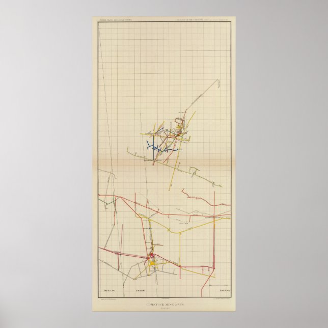 Comstock Mine Kartor Number II Poster (Framsidan)