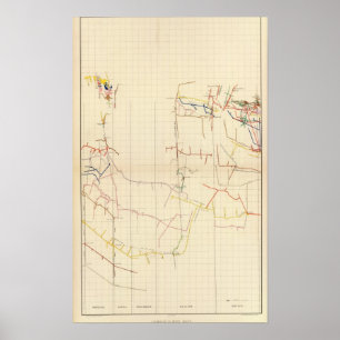 Comstock Mine Kartor Number V Poster