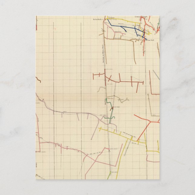 Comstock Mine Kartor Number V Vykort (Framsida)