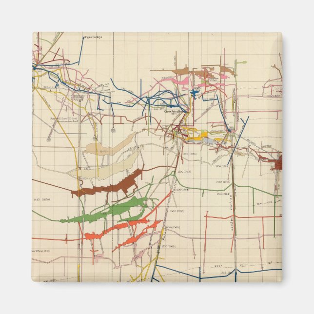 Comstock Mine Kartor Number VI Magnet (Framsidan)