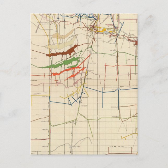 Comstock Mine Kartor Number VI Vykort (Framsida)