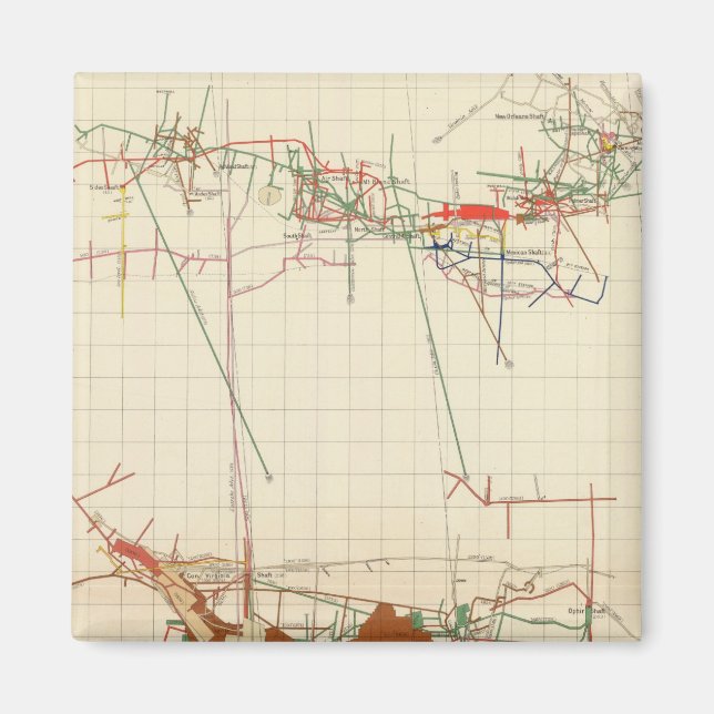 Comstock Mine Kartor nummer III Magnet (Framsidan)